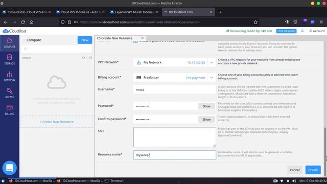 Membuat Cloud VPS di IDCloudHost смотреть онлайн