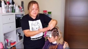 Аиртач. Крашу блондинку. Растяжка корней. Airtouch.