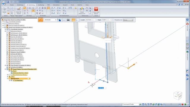 Solid Edge ST7 3D Sketch смотреть онлайн
