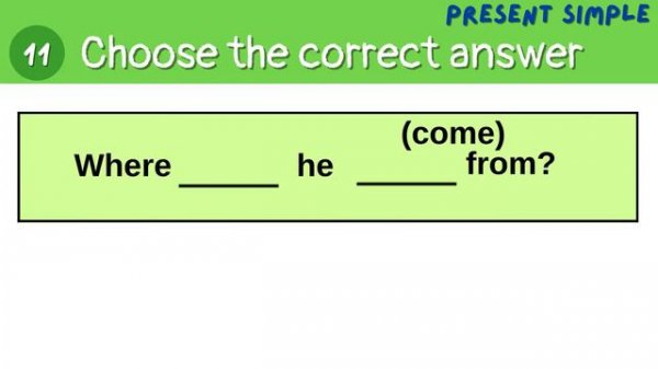 Present Simple test by Learn English