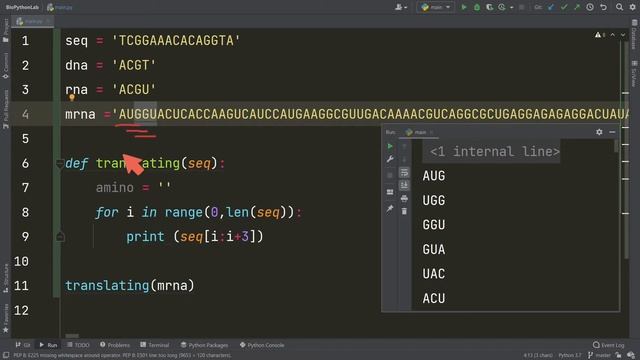 Translating RNA into Protein using Python смотреть онлайн