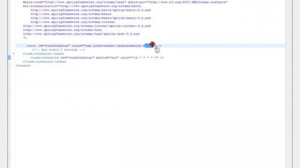 SPRING SCHEDULER XML SPRING FRAMEWORK DEMO