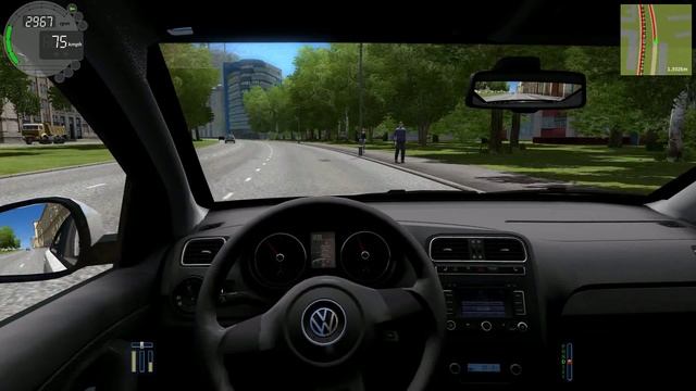 City Car Driving 1.4.1 VW Polo Sedan [G27] смотреть онлайн