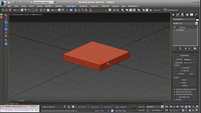 Extrude (Модификатор Выдавливание) смотреть онлайн