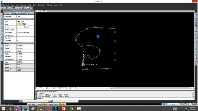 Autocad/ Nanocad: How to select and erase elements along with a polyline (Fence selection) смотреть онлайн