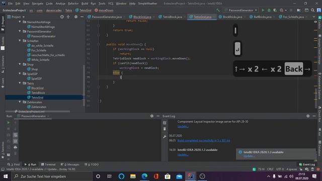 Steuerung hinzufügen | for-Schleife, if/else-Anweisung | Java Tetris #6 смотреть онлайн