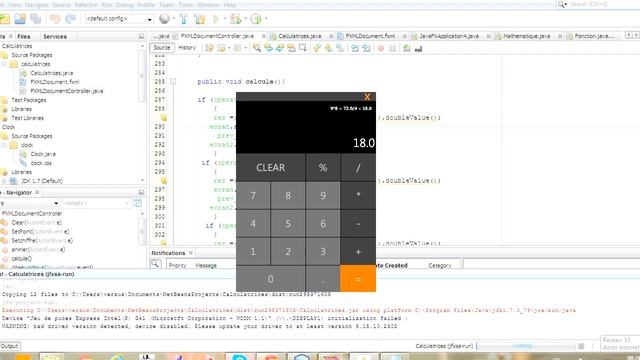 JavaFx 8 Calculator ,FXML,Screenbuilder ,see code in Guithub смотреть онлайн