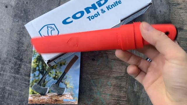 Нож складной Condor CTK395142HC Bushglider, Orange Handle смотреть онлайн