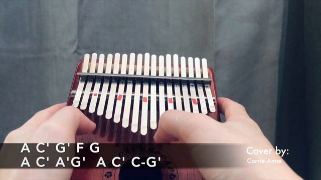 Close to you by Carpenters - Kalimba cover with tabs смотреть онлайн