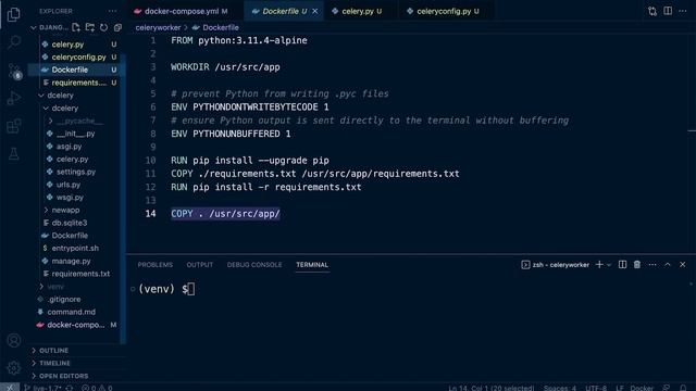 Python Django Celery Course: Creating a New Standalone Celery Worker смотреть онлайн