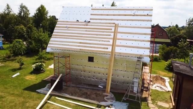 Утепление стен деревянного дома снаружи Утепление крыши дома снаружи Технология утепления Тепофол смотреть онлайн