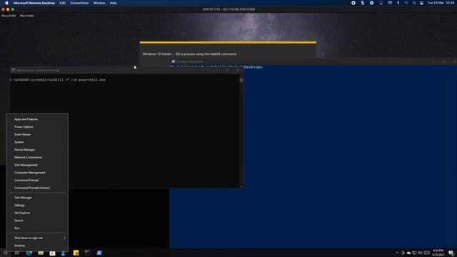 Windows 10 Insider - Use taskkill /f /im item.exe to kill any task смотреть онлайн
