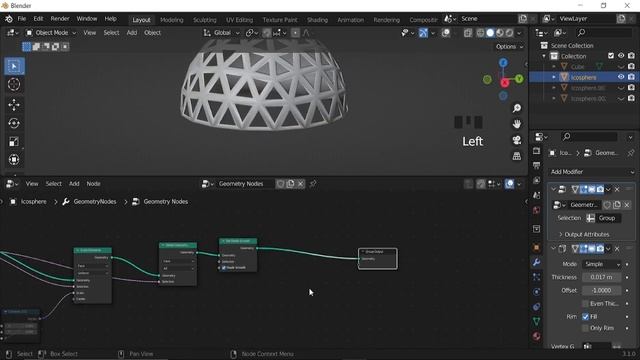 How to Make a Geodesic Dome in Blender Geometry Nodes - Blender Tutorial смотреть онлайн