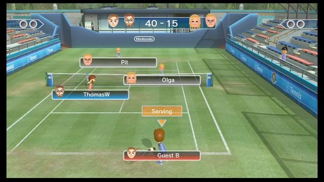 Wii Sports Club: Tennis (Wii U eShop) Doubles Gameplay смотреть онлайн