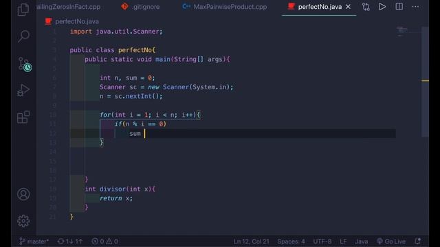 Java Program to check if a given Number is a Perfect Number смотреть онлайн