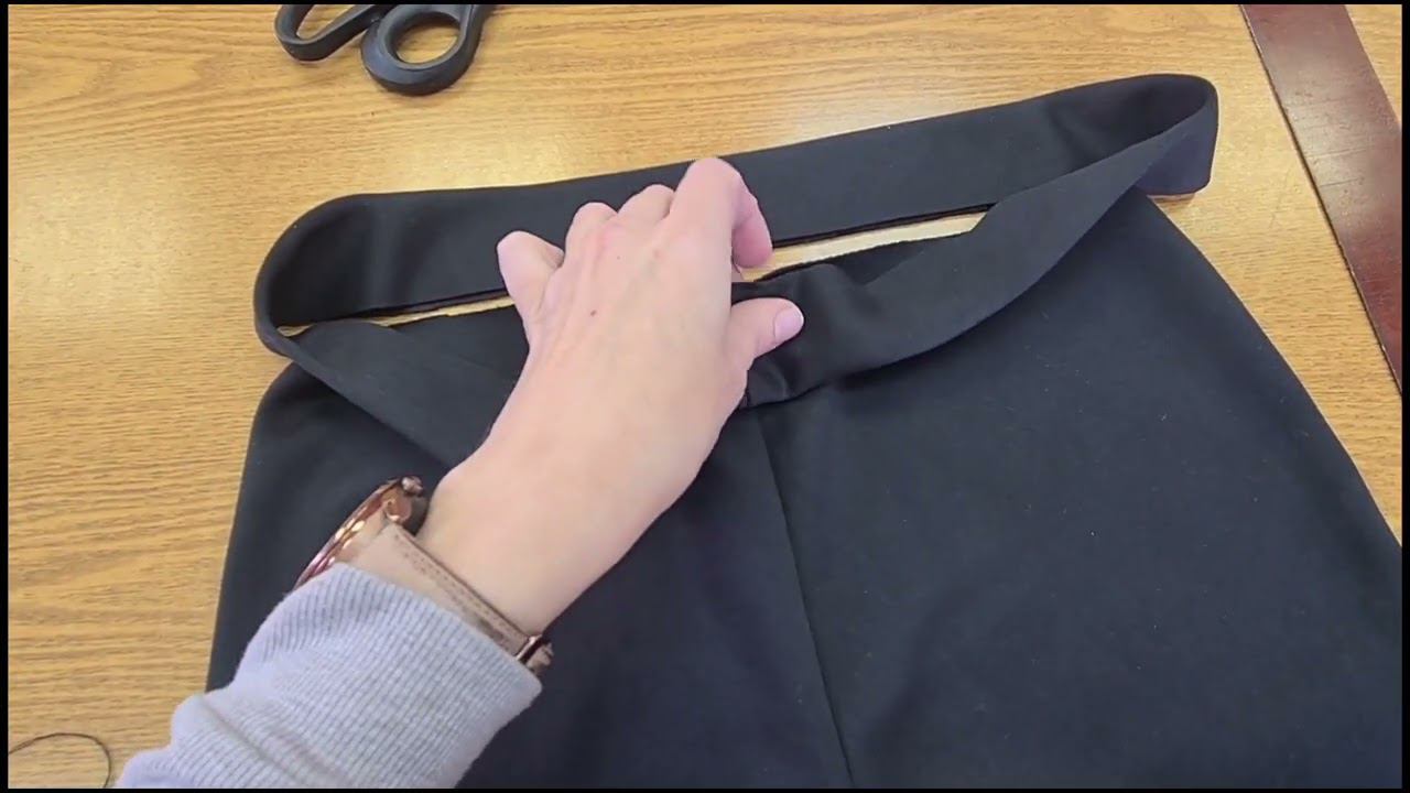 Обработка пояса с круговой резинкой смотреть онлайн