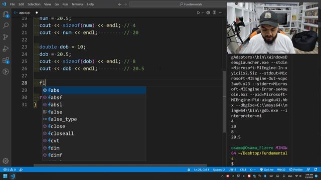 [Arabic] Fundamentals Of Programming With C++ #019 - Data Types - Float And Double смотреть онлайн