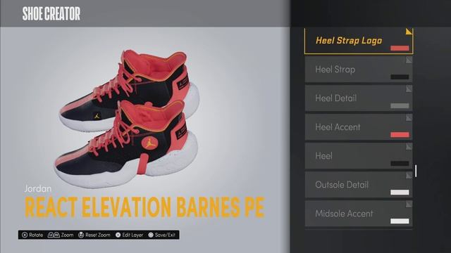 NBA 2k21 Shoe Creator Jordan React Elevation Harrison Barnes PE смотреть онлайн