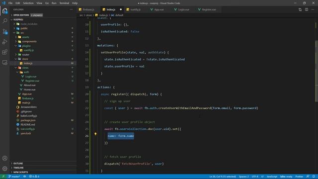 User registration - Build a CRUD with VueJS & Firebase смотреть онлайн