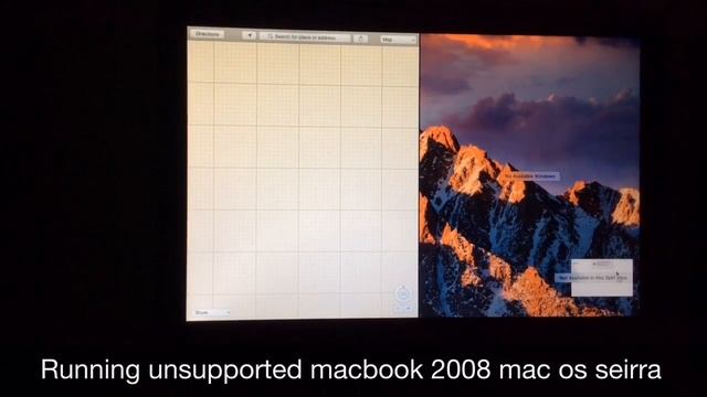 Unsuport Mac OS Seirra On MacBook Unibody 2008 5,1 Running Well