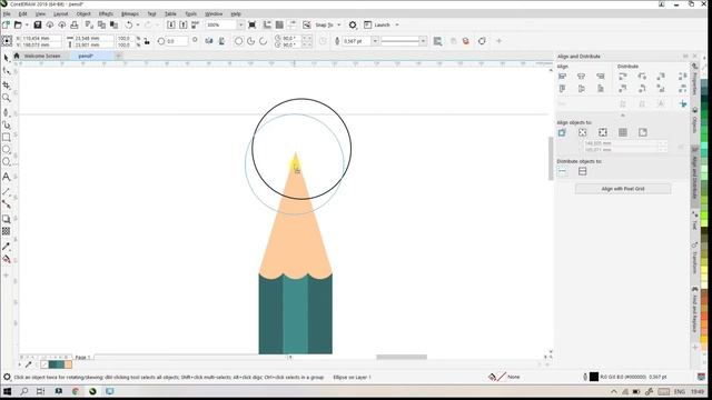 Tutorial Cara Menggambar Pensil dengan CorelDraw | Rectangle, Shape tool, Fill, Intersect dan Trim смотреть онлайн