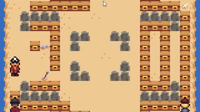 32blit Bomberman clone initial AI test смотреть онлайн