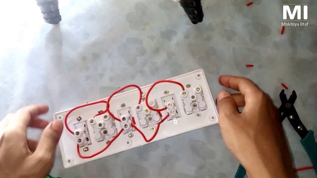 3 switch 3 socket connection | इलेक्ट्रिक बोर्ड वायरिंग कनेक्शन | electric board wiring connection смотреть онлайн