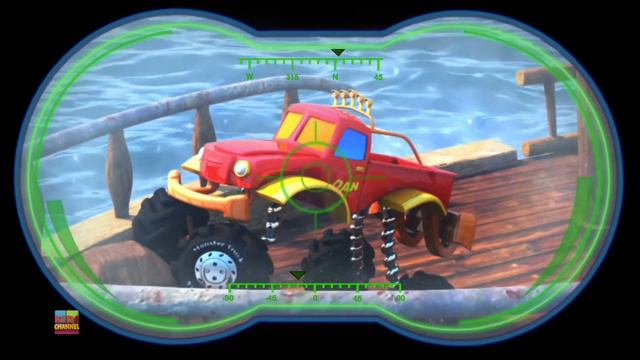 Scary Monster Truck Chase | Haunted House Monster Truck | Halloween Videos by Kids Channel смотреть онлайн