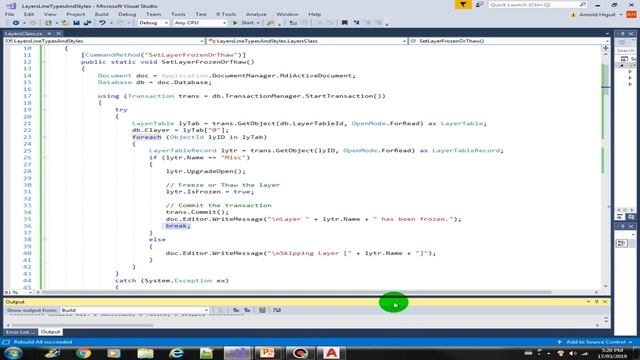 Thawing or Freezing Layer in AutoCAD using C# (S7 - 6) смотреть онлайн