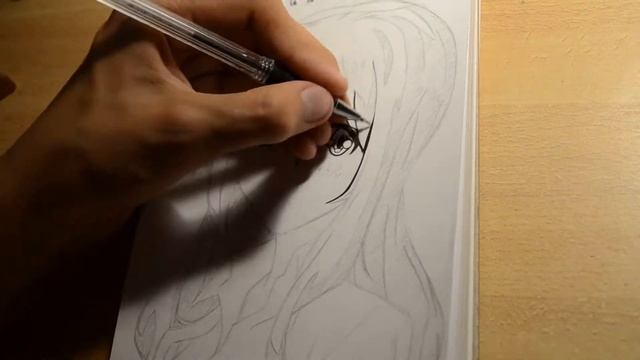Drawing Claire Aoki. A sketch from the anime. смотреть онлайн