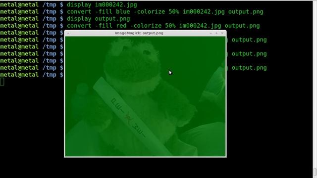 Imagemagick - Tint Image - Tutorial - BASH - Linux смотреть онлайн