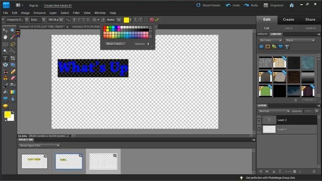How to: Bordered Text in Photoshop (Elements) смотреть онлайн