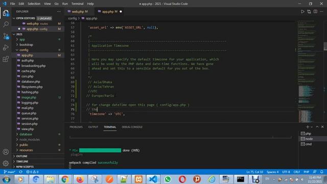 How to set Timezone in Laravel 8 смотреть онлайн