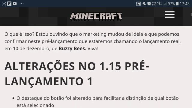 DATAS DOS LANÇAMENTOS DO MINECRAFT JAVA EDITION 1.15 & 1.14 DO MINECRAFT PE OFICIAL REVELADAS !! смотреть онлайн