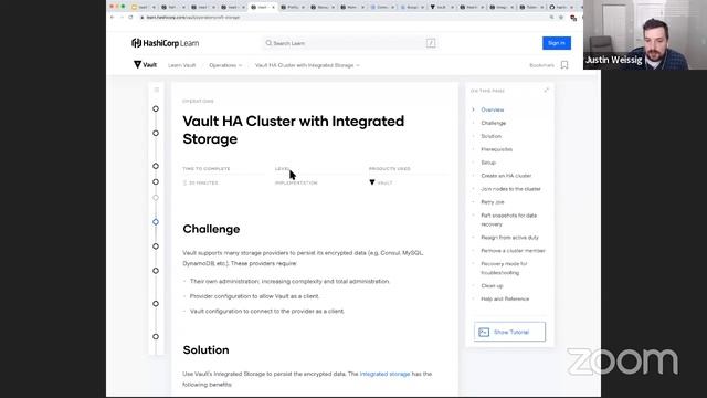 Vault 1.4 Integrated Storage Overview смотреть онлайн
