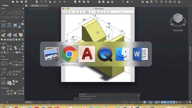 Pieza en 3D hecho en AutoCAD con ambiente Mac смотреть онлайн