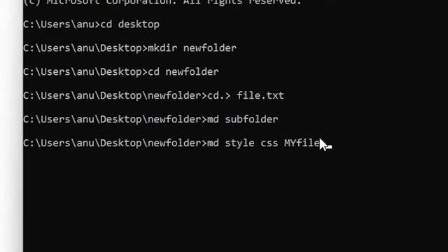How to Create Files & Folders Using the Command Line on Windows 11 смотреть онлайн