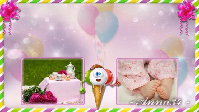 С Днем Рождения 1 годик | Happy birthday 1 year | project ProShow Producer смотреть онлайн
