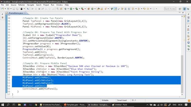 JProgress With Bar Color and Progress Label | Part 3 Eclipse Demo | Swing Tutorial #37 смотреть онлайн