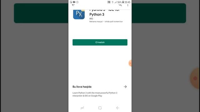 pythonni dastutlash tilini telefo‘nda o‘rganish смотреть онлайн
