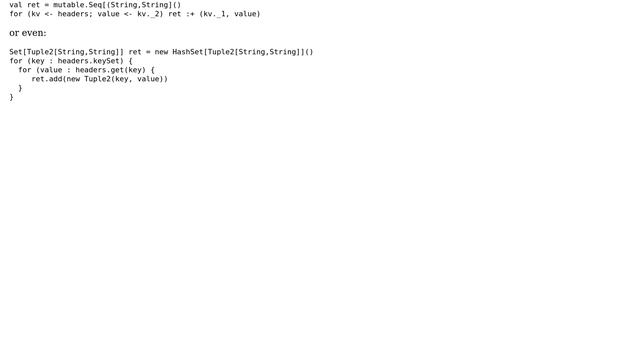Converting A Map[String, Seq[String]] To A Seq[(String, String)] in Scala смотреть онлайн