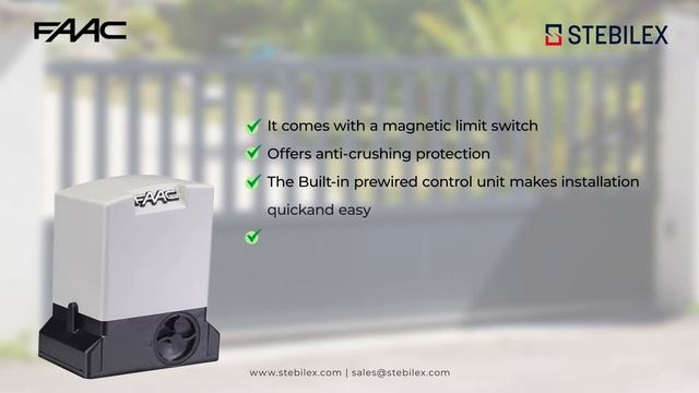 FAAC 741 Sliding Gate Operator | Sliding Gate Automation | Stebilex | Dubai | UAE #gateautomation смотреть онлайн