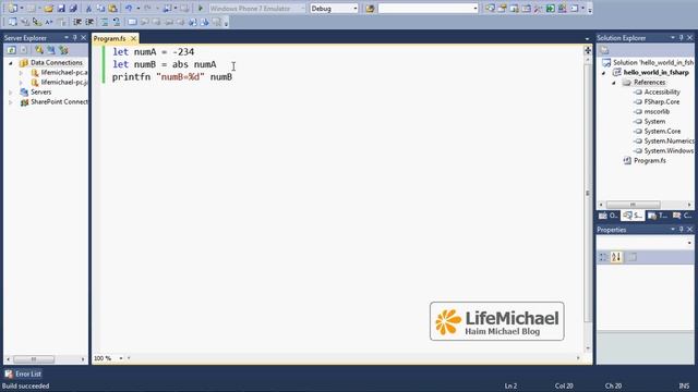Simple Demo for The abs Function in F# смотреть онлайн