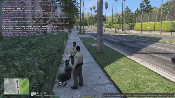 [GTAW] LSSD foot pursuit gets minor suspect tazed | GTA World