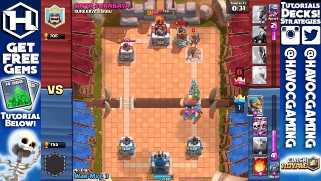 Clash Royale - World's Best Deck?! (LEVEL 1 BEATS LVL 6) Arena 1-7 Strategy Tips (Pro/Beginner Tips смотреть онлайн