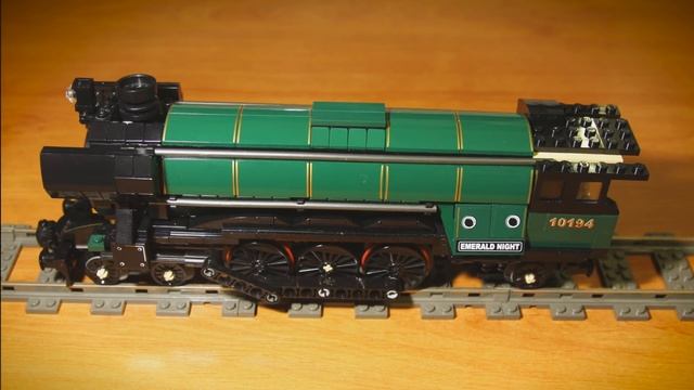 Lego Emerald Night 10194 (Steam Train) - 4K Speed Build смотреть онлайн