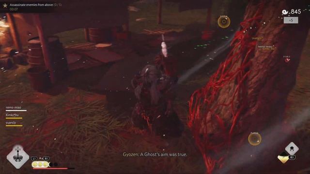 Heavenly Strike x Fire build Ronin Ghost of Tsushima Legends 170+ kills смотреть онлайн