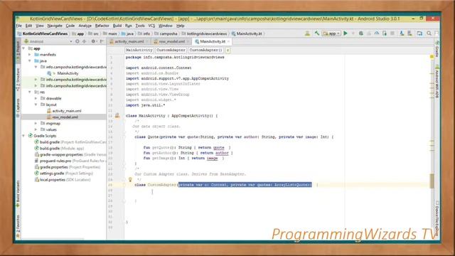 Kotlin Android S2E3 : Custom GridView with Images and Text смотреть онлайн