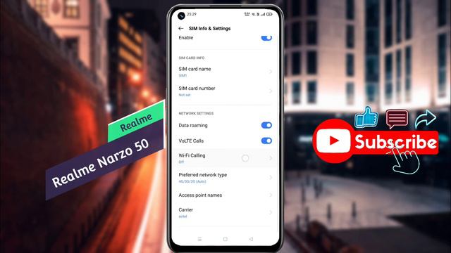 How To Enable Wifi Calling In Realme Narzo 50 | Realme Narzo 50 Wifi Calling Problem