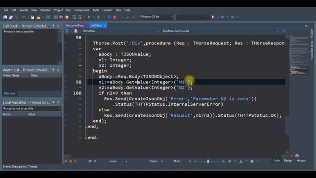 آموزش دلفی : دریافت اطلاعات JSON | مدیریت خطا در پاسخ API در سمت کلاینت смотреть онлайн